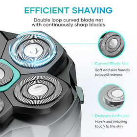 kensen open hair chamber holding clippings for neater shaving cleanup