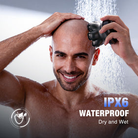 kensen open hair tray showing large capacity for fewer cleanings between shaves