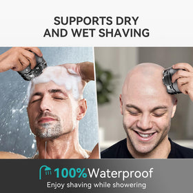 kensen shaving under shower demonstrating waterproof wet use advantage