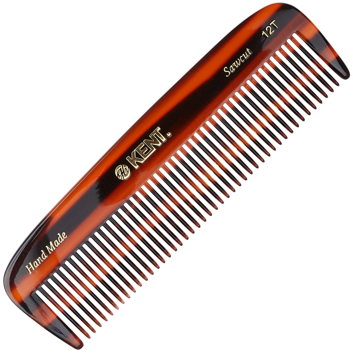 Kent comb front view showing wide teeth for easy detangling