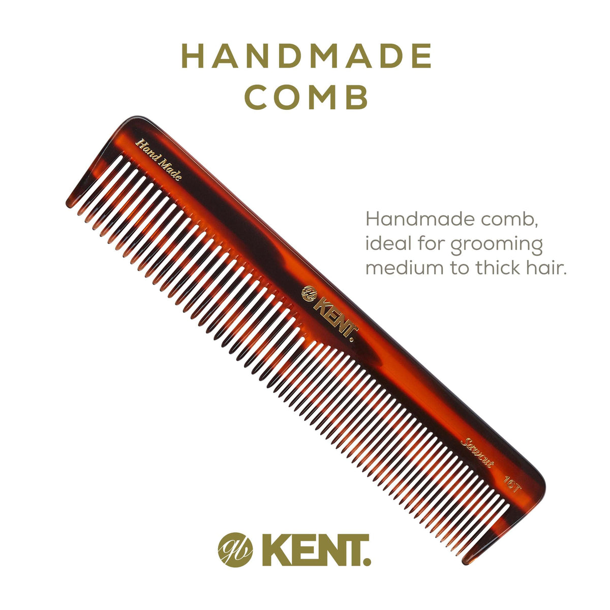 KENT wide teeth detail showing gentle spacing for detangling benefits