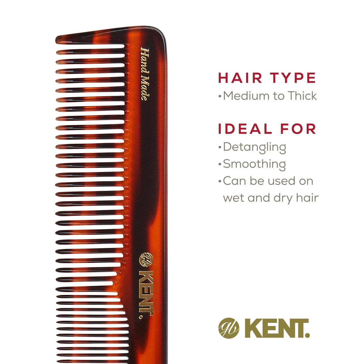 KENT comb grooming a beard illustrating neat shaping and comfort
