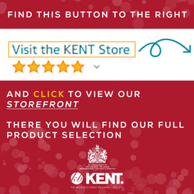 KENT packaging with Royal Warrant labeling signaling historic craftsmanship and quality