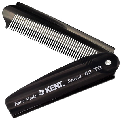 KENT 82T front closed in black graphite showing compact pocket-friendly design and protection