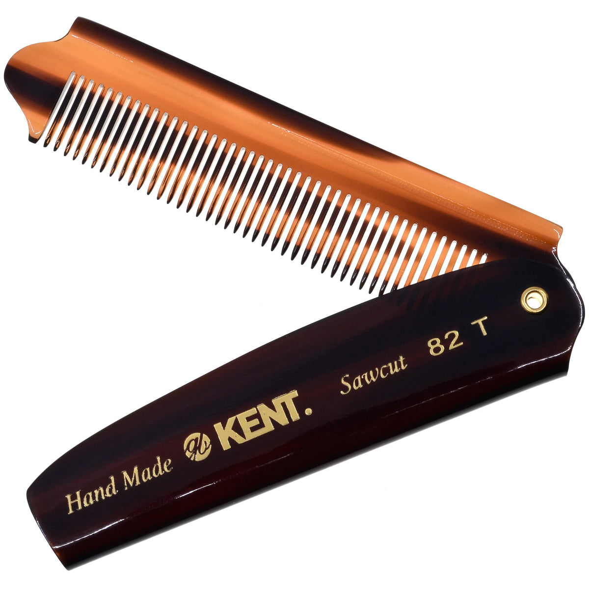 KENT 82T front open showing fine teeth and smooth finish for precise grooming