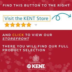 KENT 82T packaging label showing Made in England craftsmanship and warranty