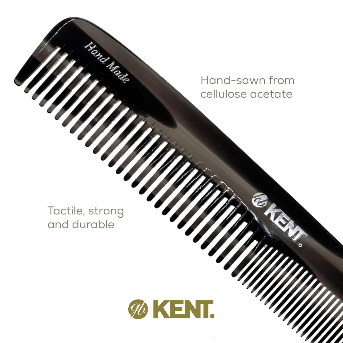 KENT hand-polished sheen on comb surface for comfortable use