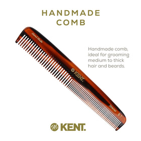 Kent comb profile showing rounded teeth and slim edge for comfortable hold