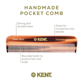 Kent comb next to ruler showing 113mm size for travel convenience
