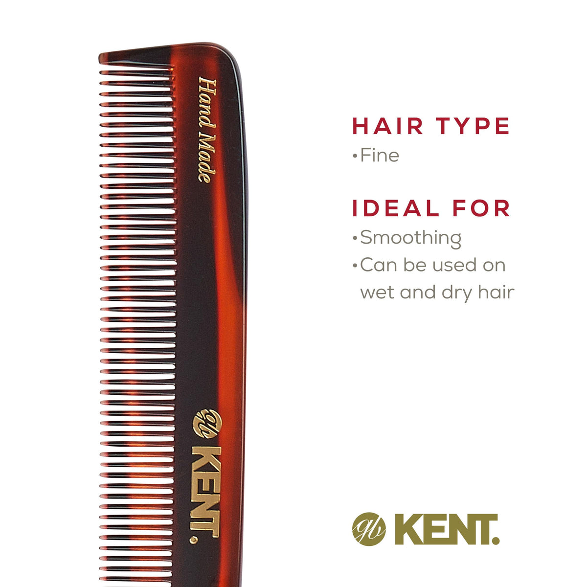 KENT comb grooming beard demonstrates precise styling benefit