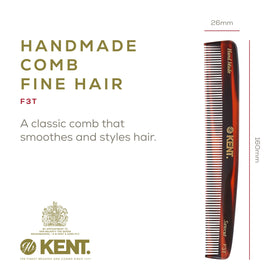 KENT comb teeth closeup saw-cut finish ensures smooth glide