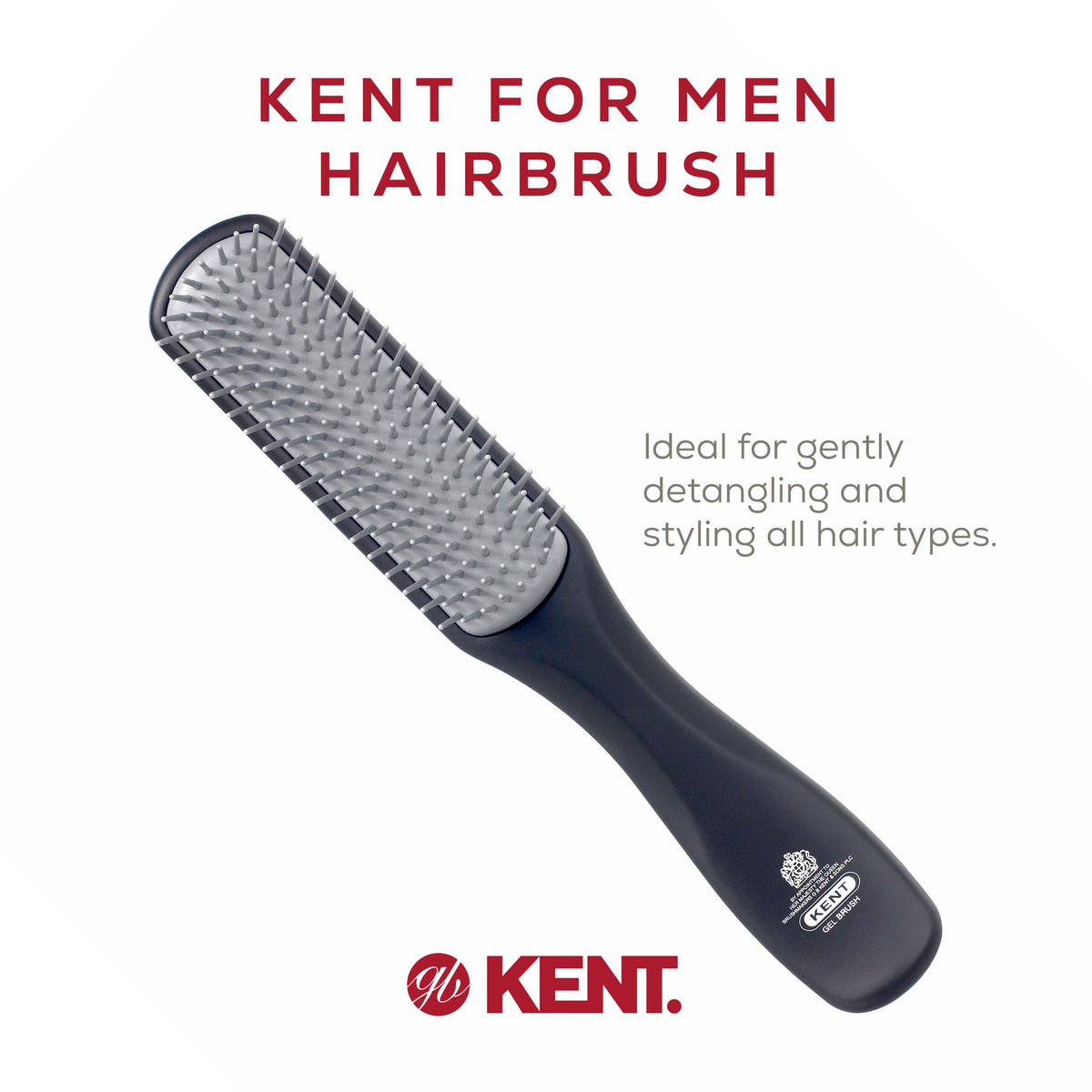 KENT KFM3 gel-cushion pad detail for gentle scalp protection and flexibility