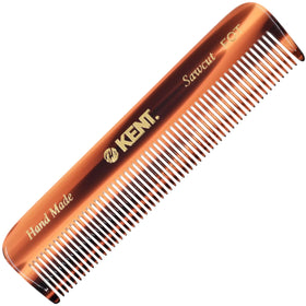 Kent pocket comb front view showing compact grooming tool and easy carry