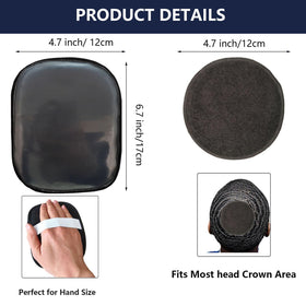 kep-Mve crown patch elastic edge close-up for secure comfortable compression