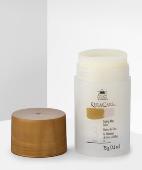 KeraCare hair wax stick close-up texture showing smooth wax surface for easy glide