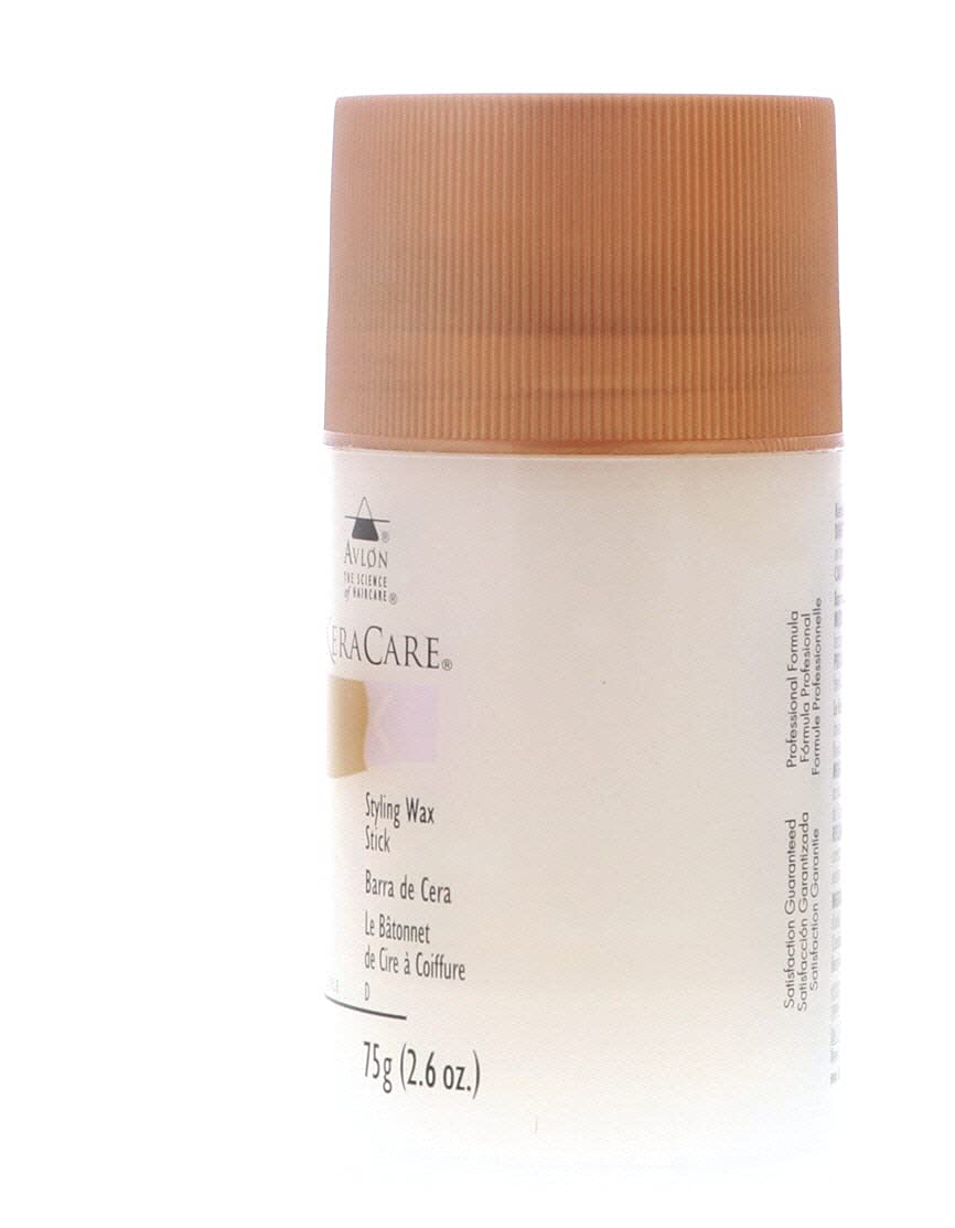 KeraCare open cap revealing wax core and precise applicator for targeted styling