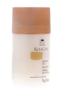 KeraCare wax stick inside travel bag illustrating convenience for trips
