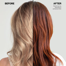 KERACOLOR applied to wet hair demonstrating gentle cleansing and deposit