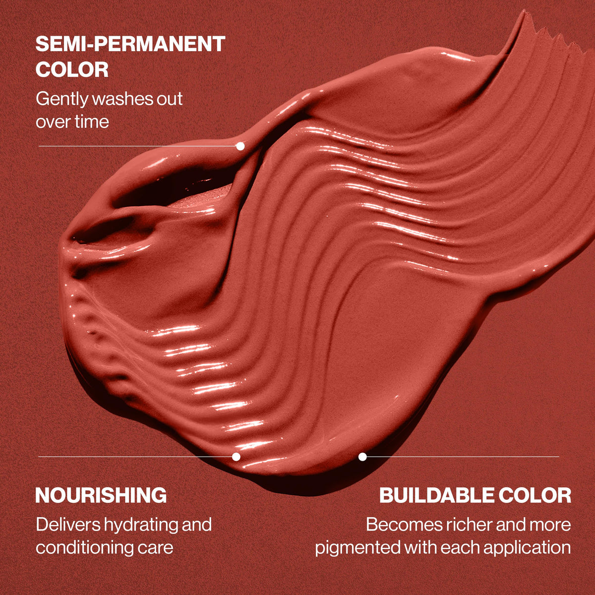 KERACOLOR nourishing oils lineup showing conditioning benefits and shine