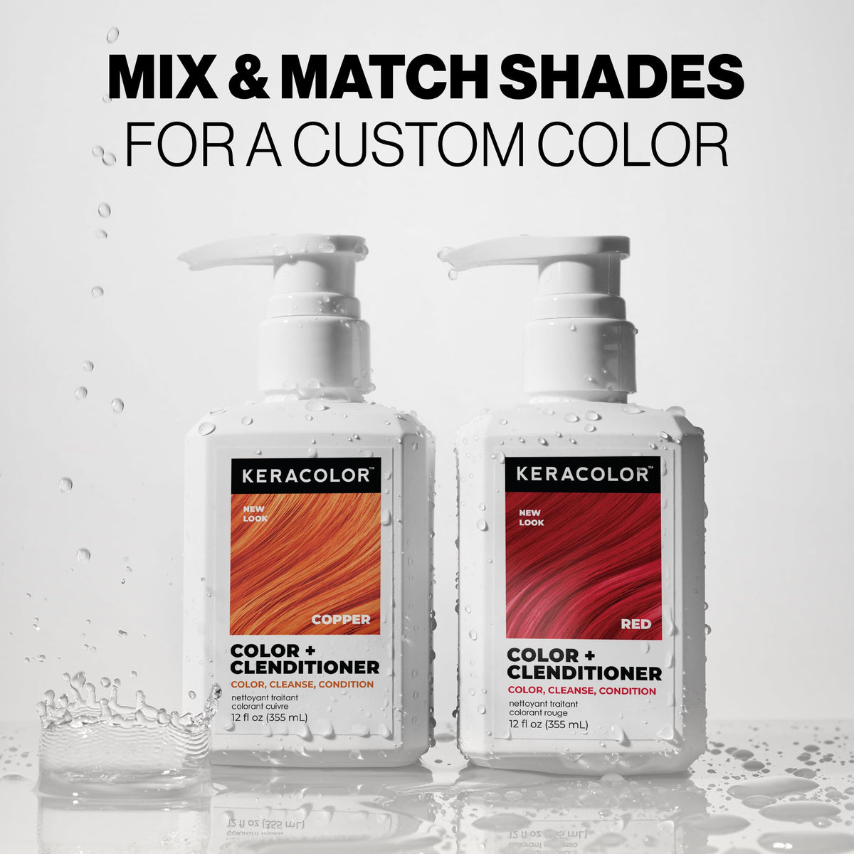 KERACOLOR on bathroom shelf in lifestyle setting showing daily routine and maintenance benefit