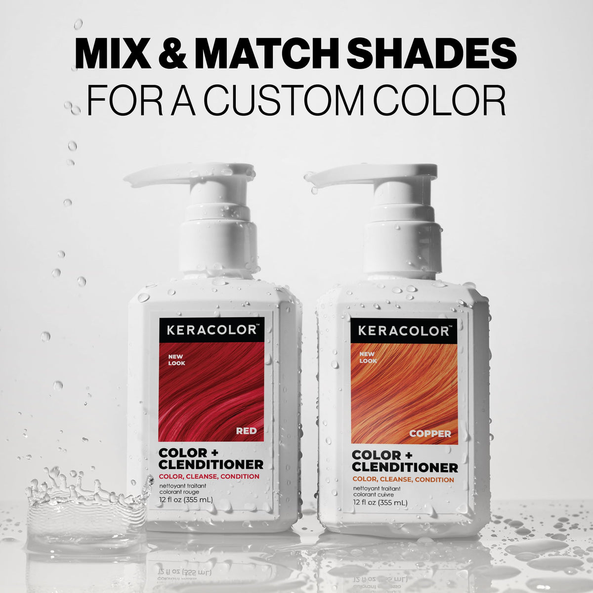 KERACOLOR cap open with product dispensing for easy use benefit