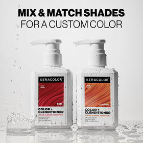KERACOLOR cap open with product dispensing for easy use benefit