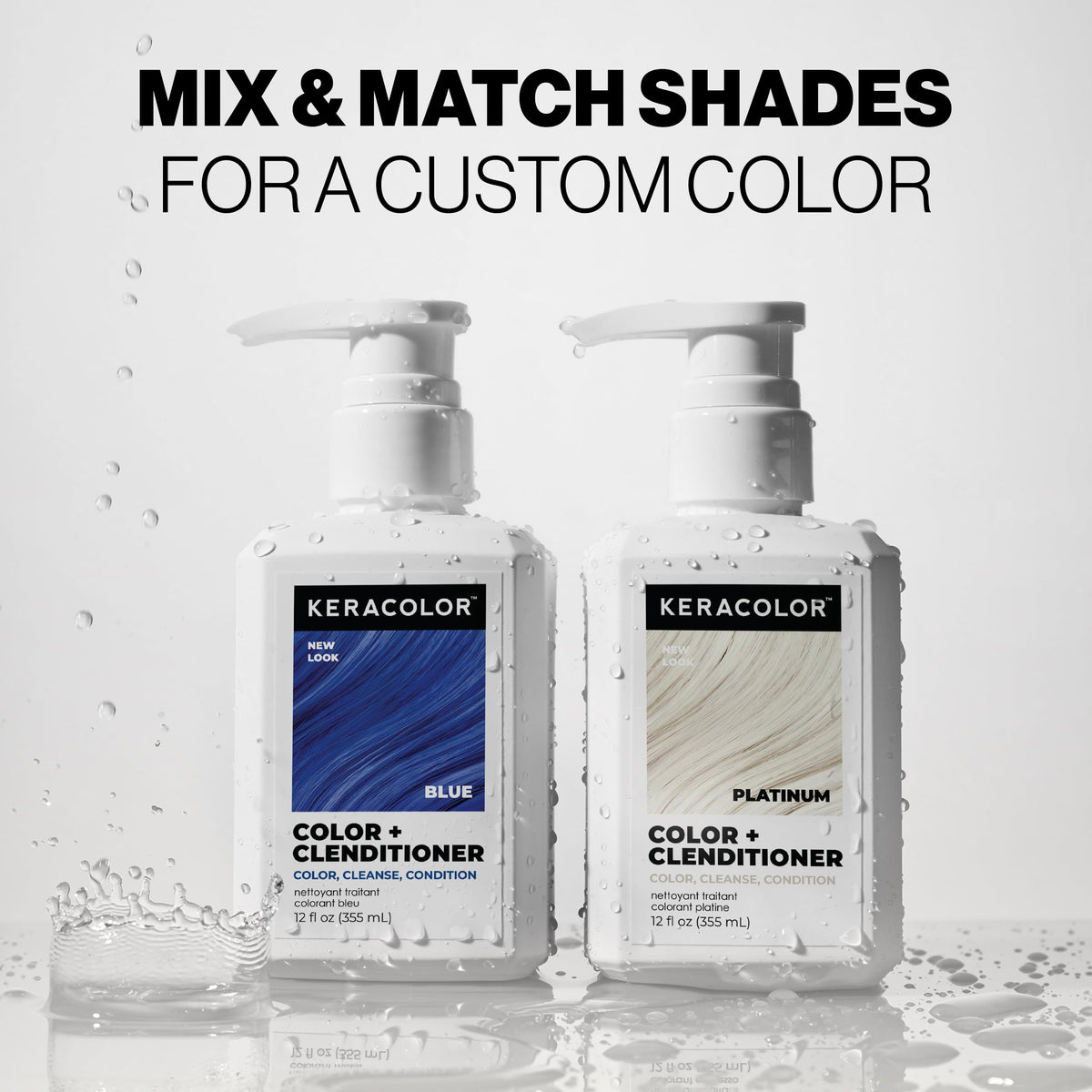 KERACOLOR product on bathroom shelf suggesting everyday color refresh