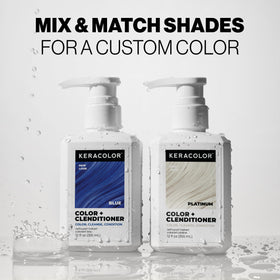 KERACOLOR product on bathroom shelf suggesting everyday color refresh