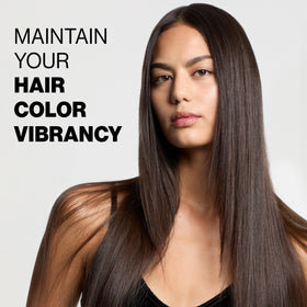 KERACOLOR before and after on color-treated hair showing improved vibrancy benefit