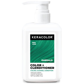 KERACOLOR bottle front view showing emerald color and benefits