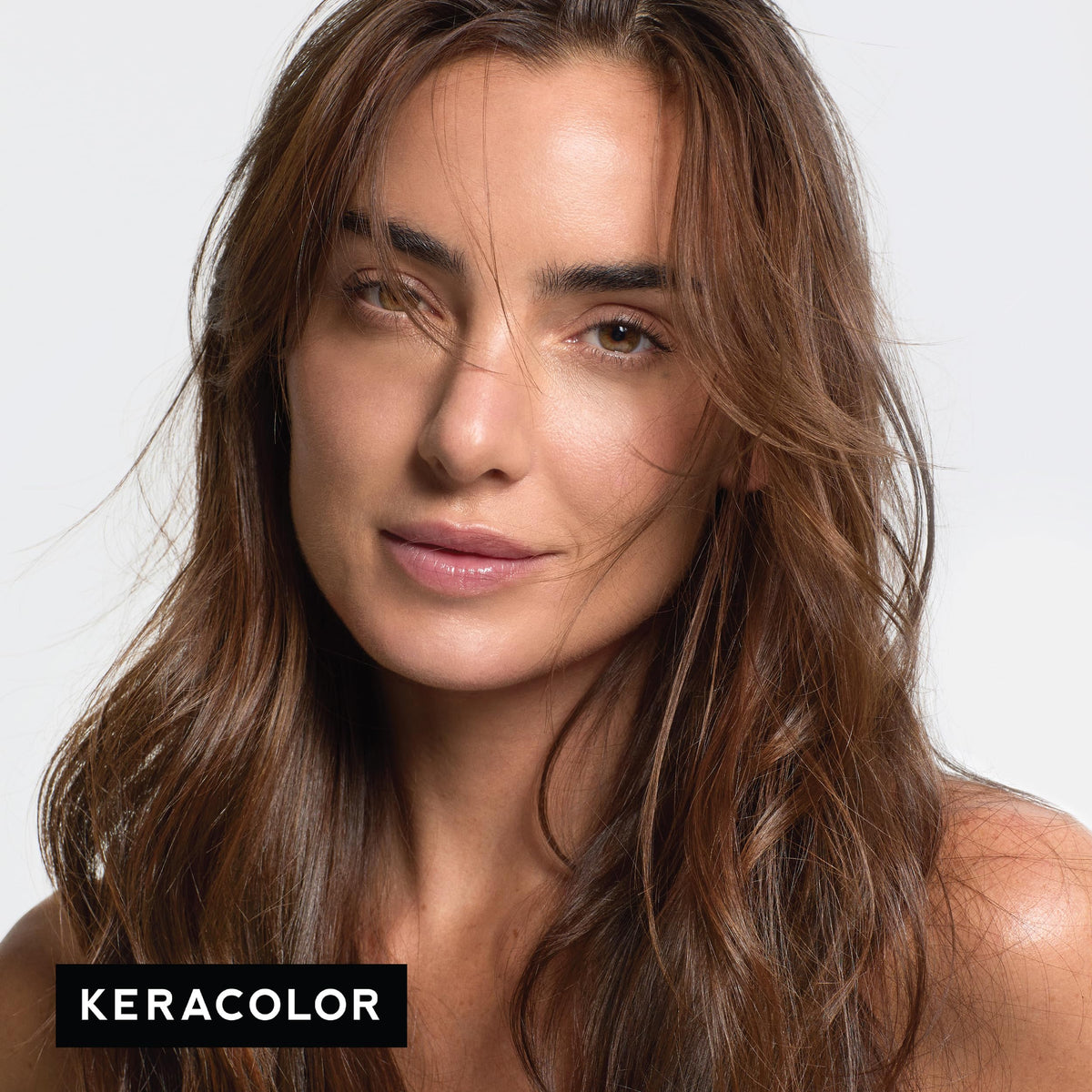KERACOLOR applied to wet hair demonstrating even color deposit