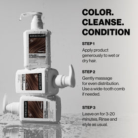 KERACOLOR ingredients label highlighting keratin and botanical oils