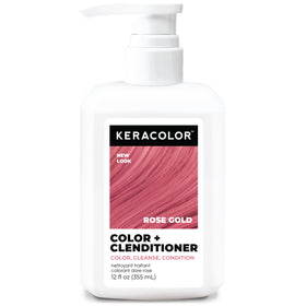 KERACOLOR bottle front label showing ROSE GOLD hue and benefits