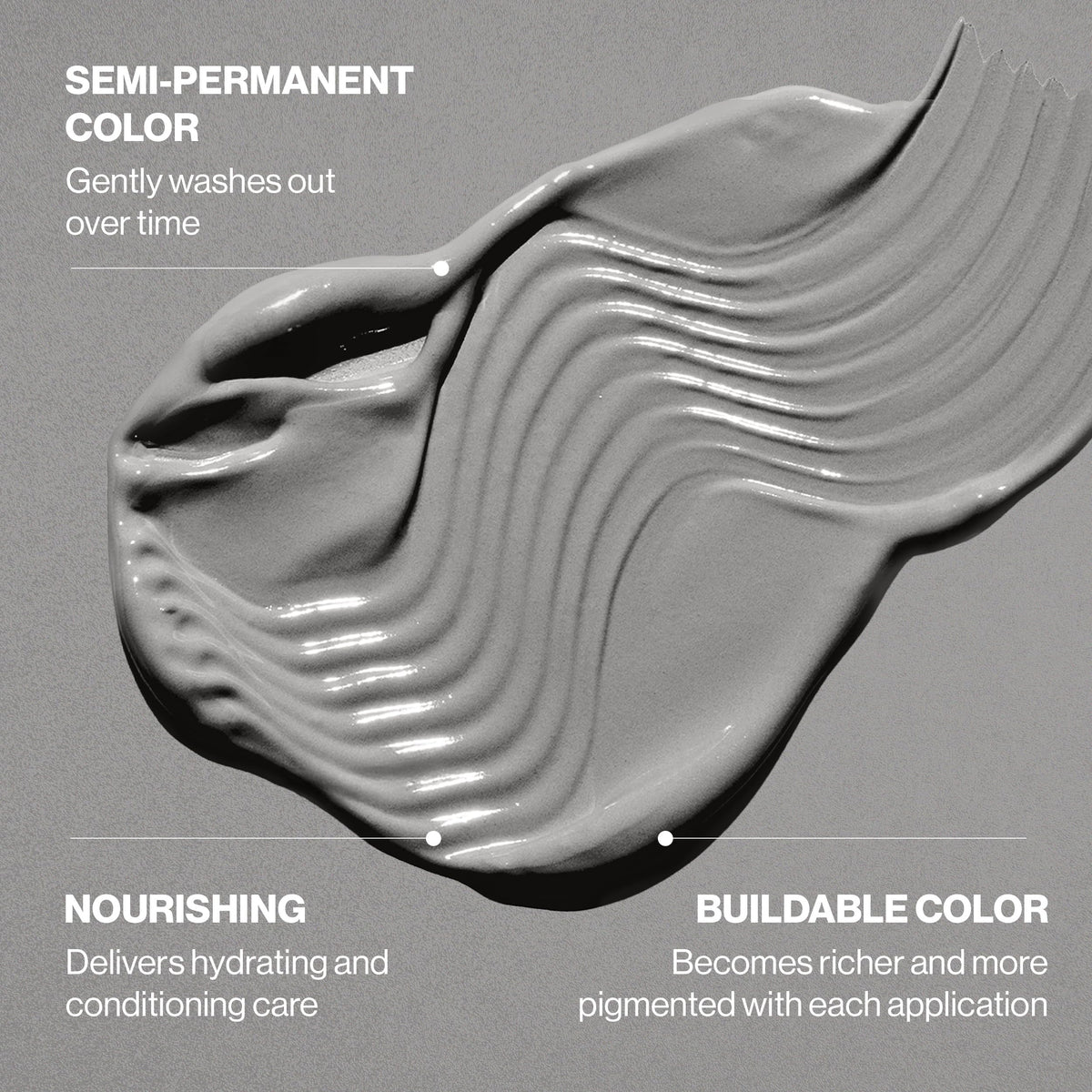 KERACOLOR ingredient list and keratin focus closeup showing strengthening benefit