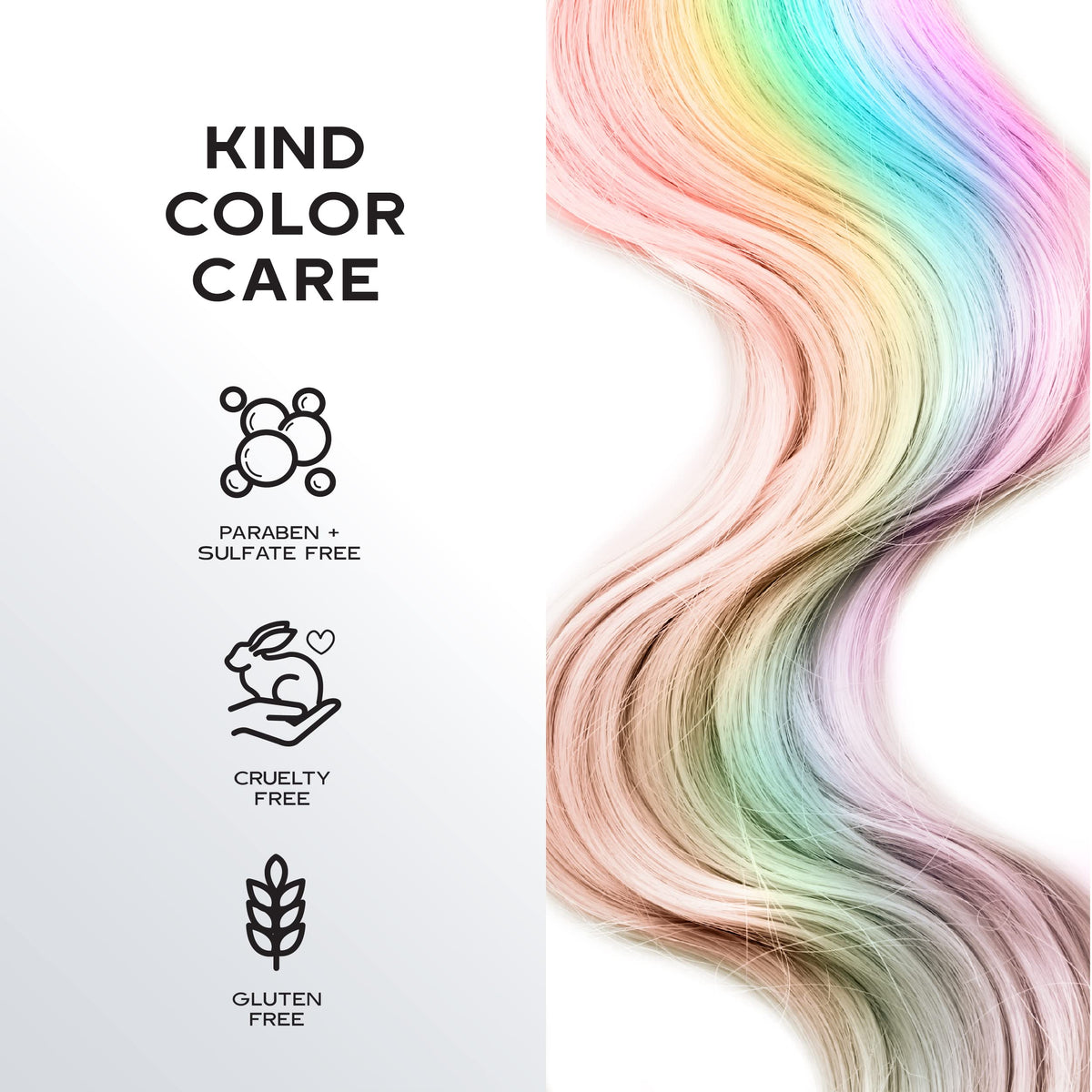 KERACOLOR applied to wet hair to visibly reduce direct dye intensity