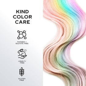 KERACOLOR applied to wet hair to visibly reduce direct dye intensity