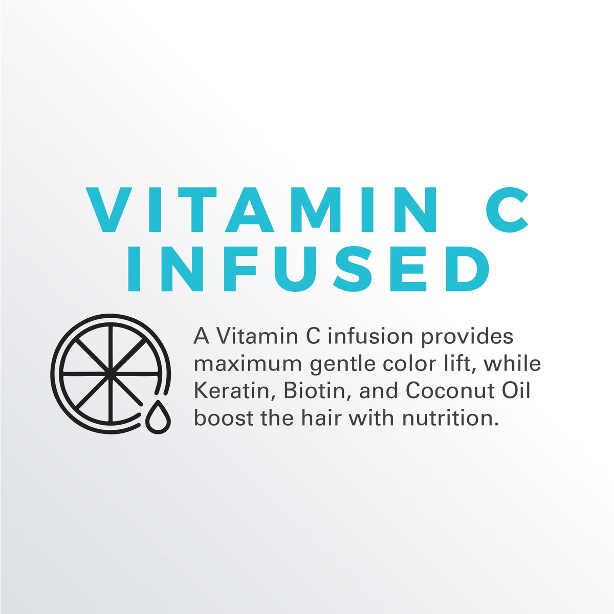 KERACOLOR vitamin C keratin and coconut oil display showing nourishment