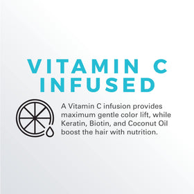 KERACOLOR vitamin C keratin and coconut oil display showing nourishment