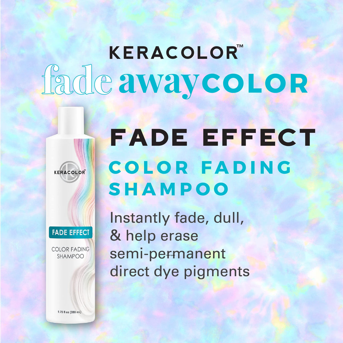KERACOLOR shampoo lather demonstrating gentle foaming and rinse benefit