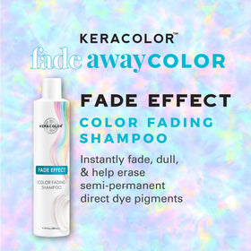 KERACOLOR shampoo lather demonstrating gentle foaming and rinse benefit