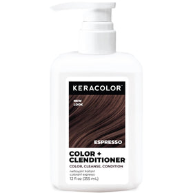 KERACOLOR front bottle of Clenditioner espresso showing product identity and benefit