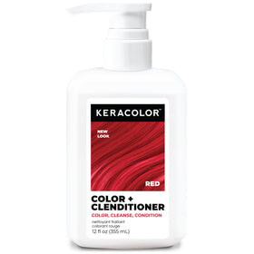 KERACOLOR front packaging showing bottle and red color benefits
