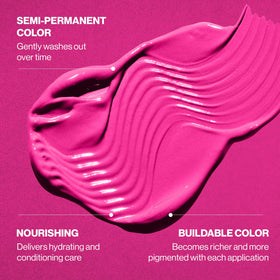 KERACOLOR badge showing sulfate and paraben free benefits clearly