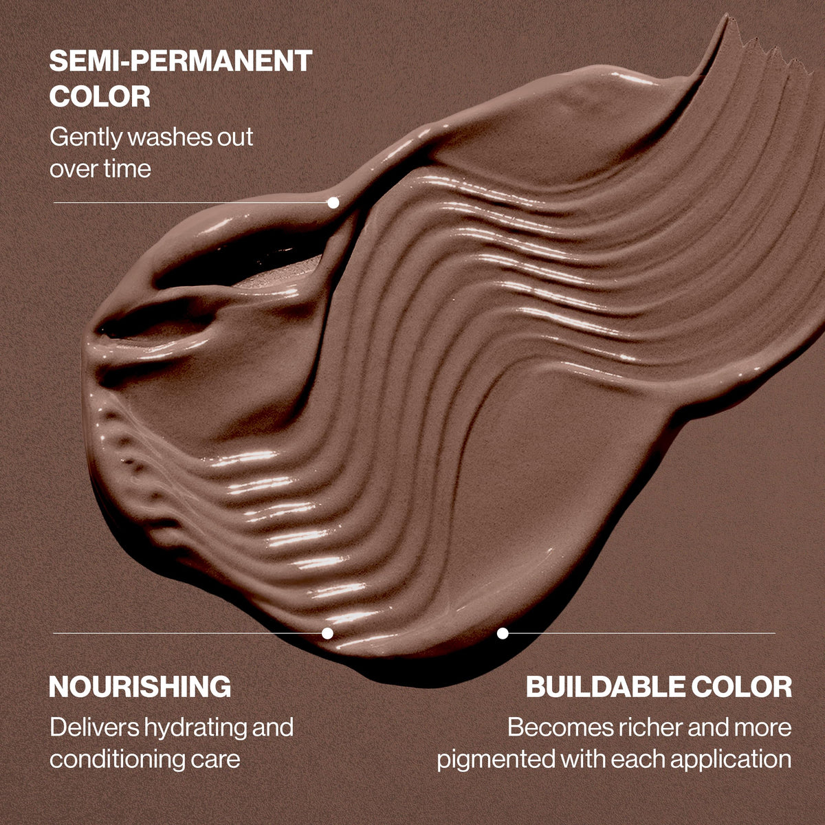 KERACOLOR in-shower use showing gentle cleansing action and conditioned result benefit