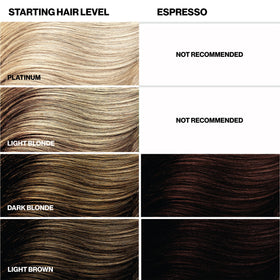 KERACOLOR ingredients label showing keratin and oils for strengthened, hydrated hair benefit