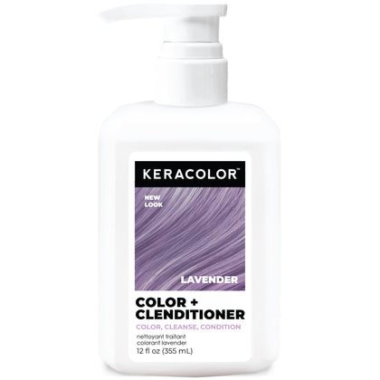 KERACOLOR front bottle view showing lavender shade and label for easy identification