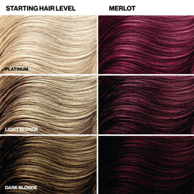 KERACOLOR Merlot label detail highlighting keratin and nourishing oil benefits