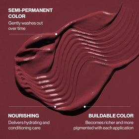 KERACOLOR Merlot bottle staged in bathroom to show at-home salon convenience