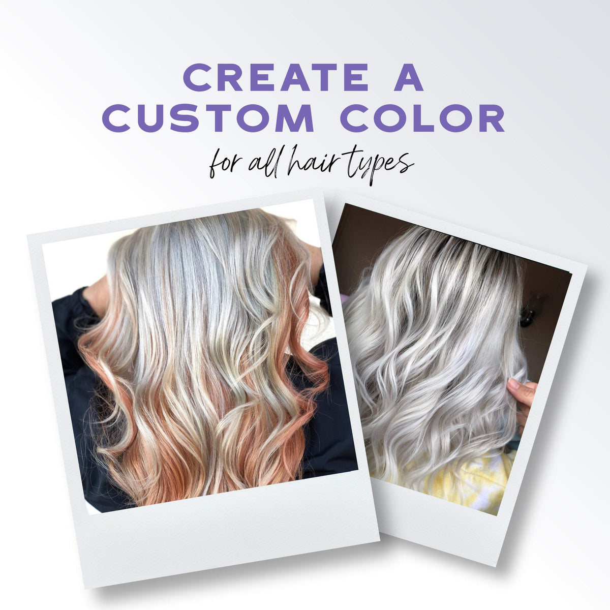KERACOLOR mixed with shampoo in hand for DIY purple shampoo