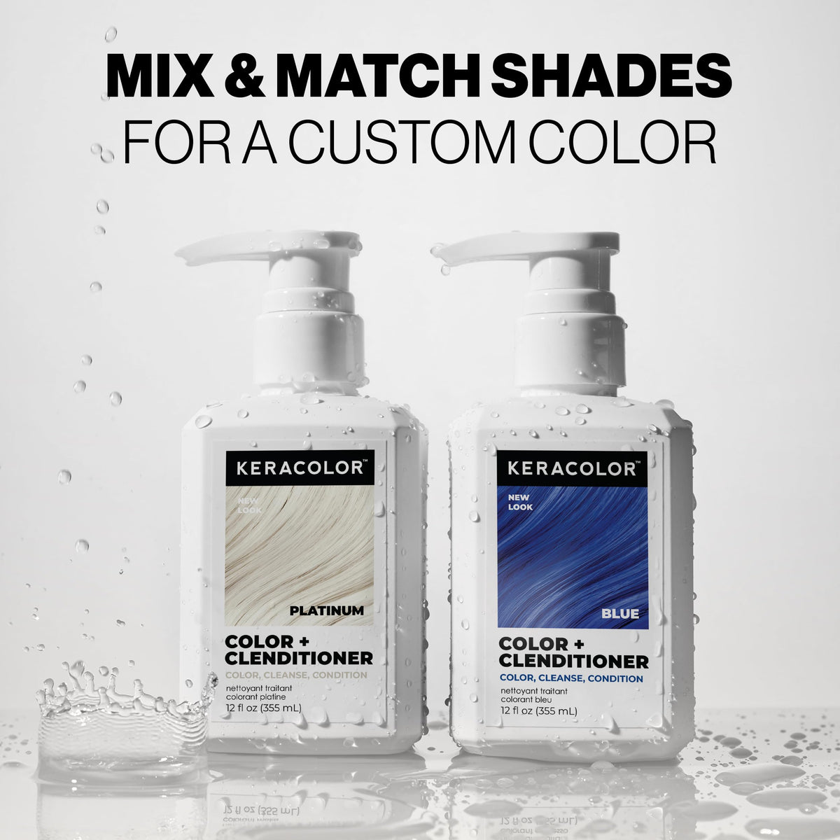 KERACOLOR lineup of multiple shades displayed for color choice and customization